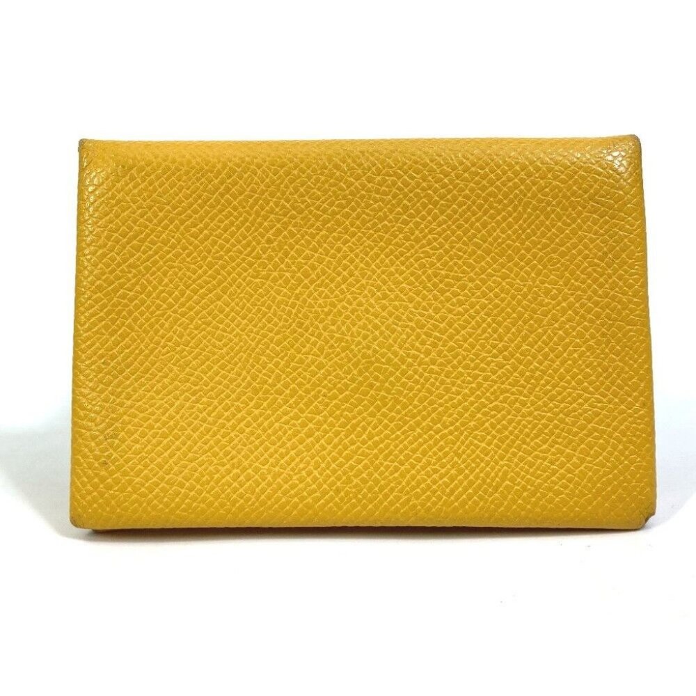HERMES Calvi Business card holder Small leather goods Pass case Card Case - Picture 8 of 10